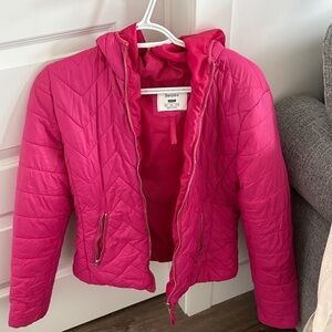 Bershka Fuchsia Quilted Jacket